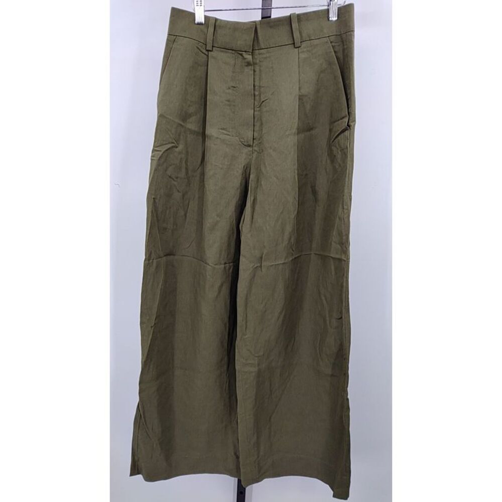 COS Olive Green Wide-Leg Pants